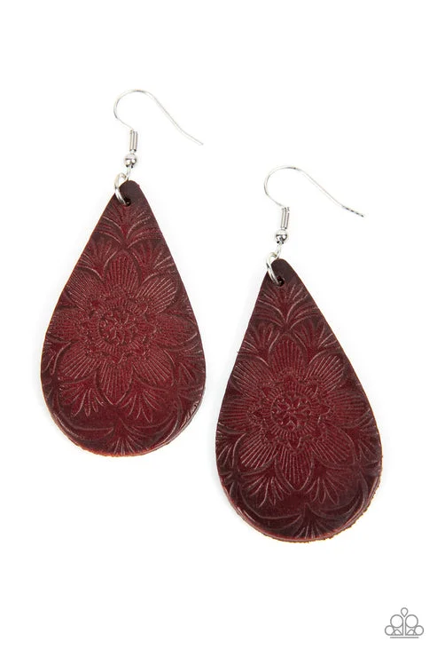 women’s infinity earrings -Subtropical Seasons Brown Earring