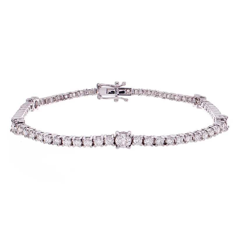 women’s bracelet with charms -Diamond Bracelet - BR4135