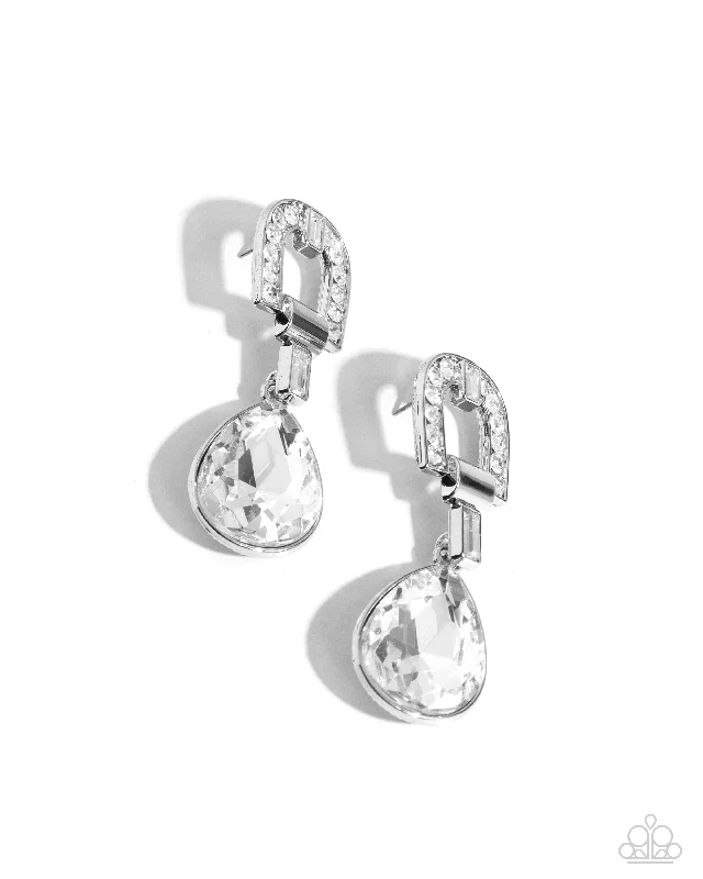 women’s pearl stud earrings -In ARCHING Order - White