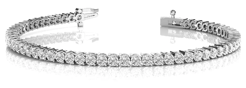 trendy cuff bracelets for women -10 Carat White Gold Diamond Tennis Bracelet