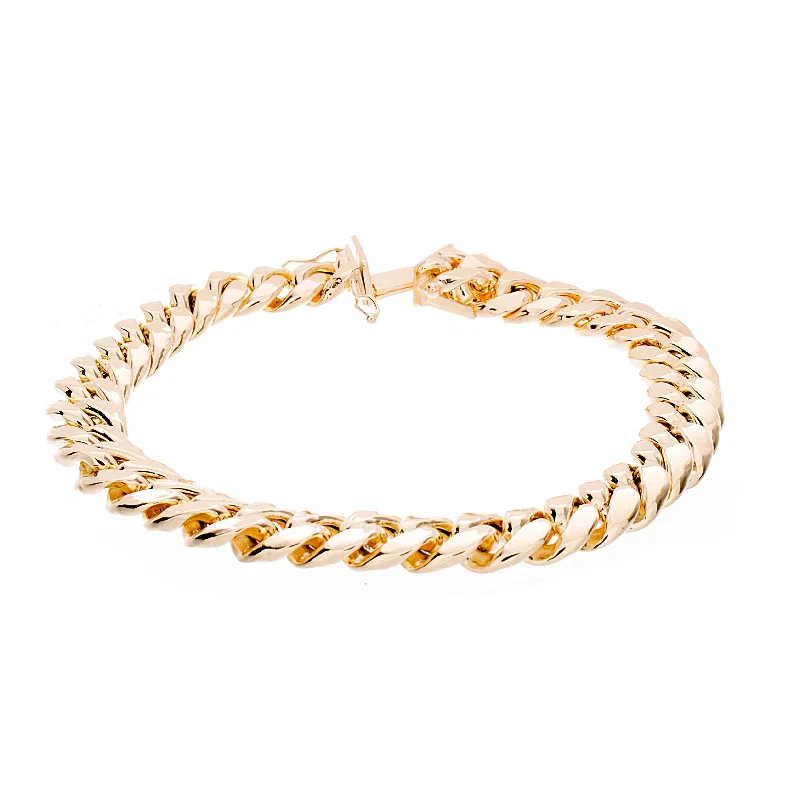 stackable bracelets for women -Gold Mens Bracelet