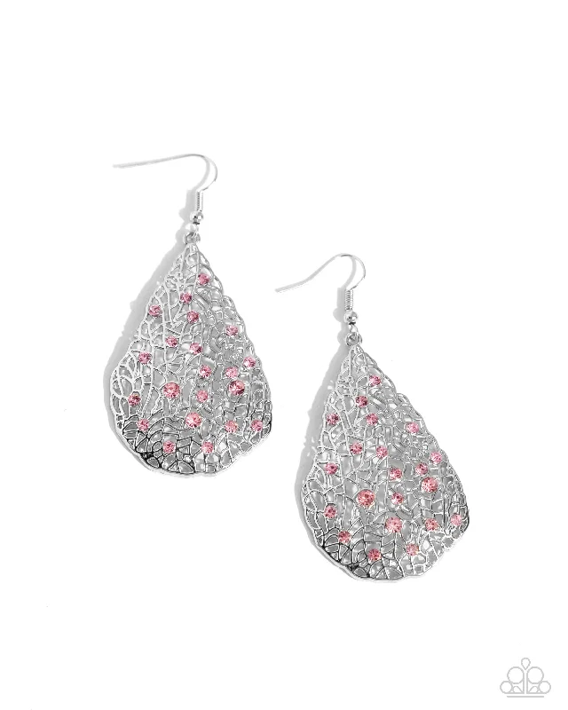 women’s bohemian earrings -Stargazing Glamour - Pink