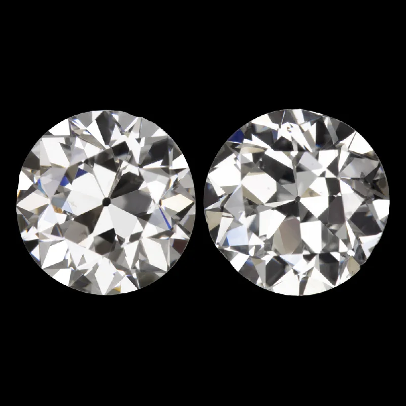 elegant rings for women -1.83ct OLD EUROPEAN CUT DIAMOND STUD EARRINGS GIA CERTIFIED G-H SI1-SI2 VINTAGE