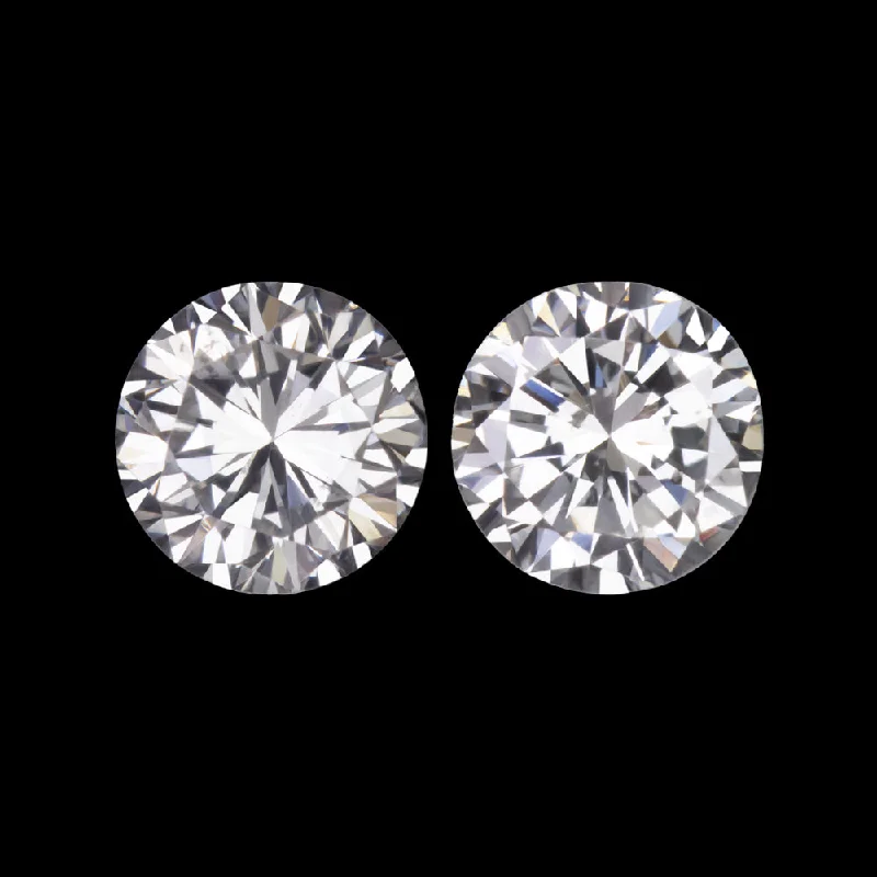 women’s fashion gemstone rings -0.58ct NATURAL DIAMOND STUD EARRINGS H-I SI1 ROUND BRILLIANT CUT PAIR ACCENT