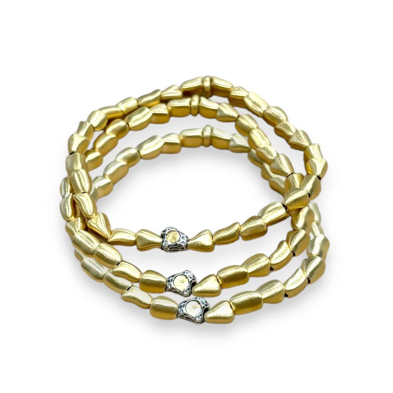 designer charm bracelets for women -GOLD MILOS MINI NUGGET BRACELETS