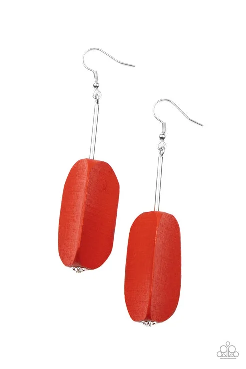 women’s luxury gold earrings -Tamarack Trail Red Earring