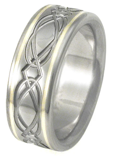 women’s diamond wedding rings -Titanium Irish Celtic Wedding Rings ck23