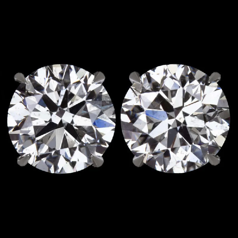 women’s promise bands -2 CARAT EXCELLENT CUT F-G SI2 DIAMOND STUD EARRINGS ROUND BRILLIANT CUT PAIR 2ct