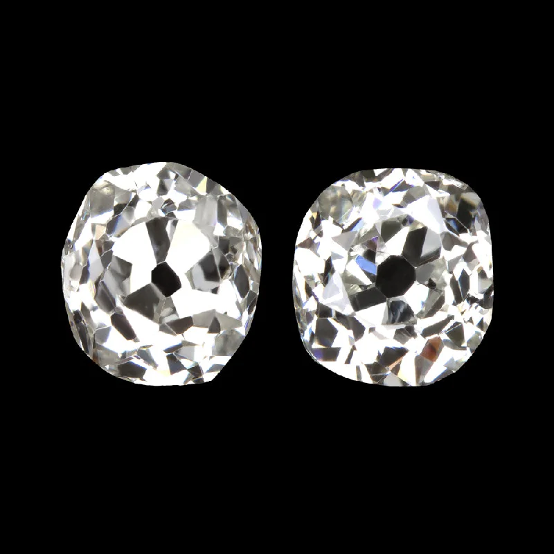 men’s and women’s matching rings -0.79ct OLD MINE CUT DIAMOND STUD EARRINGS J-K VS1-SI2 NATURAL LOOSE ANTIQUE PAIR