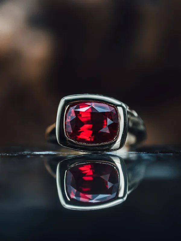 women’s oval-shaped engagement rings -14k Yellow Gold Custom Lab Grown Ruby and Diamond Ring