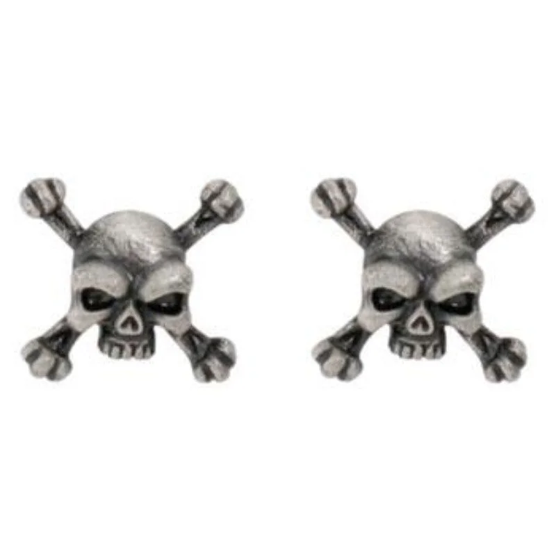 women’s vintage earrings -Skull Crossbones Earrings