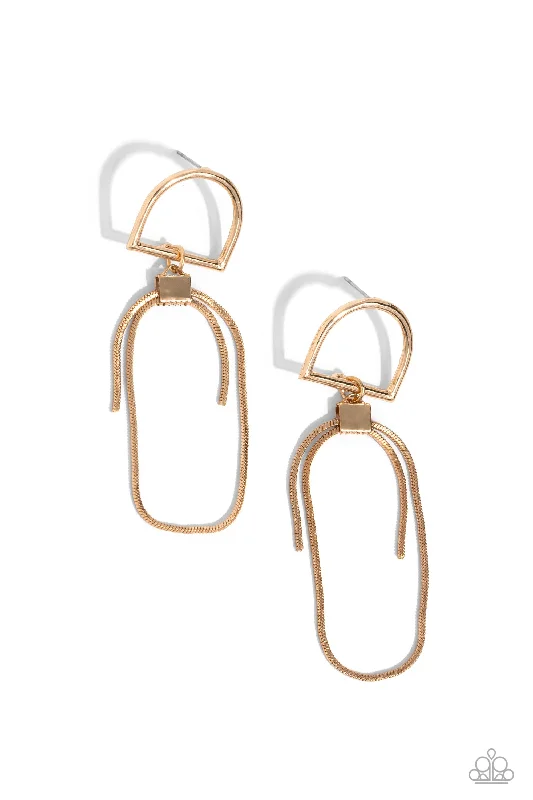 women’s boho earrings -Minimalistic Maven - Gold