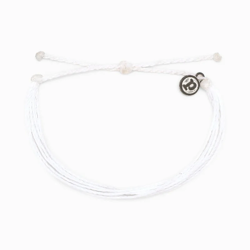 women’s tennis bracelets -PuraVida, Original Bracelet, White