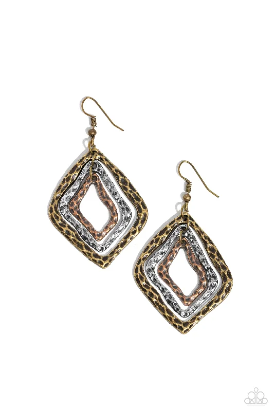 women’s dazzling earrings -Primitive Performance - Multi