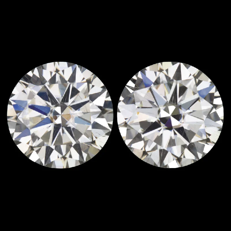 women’s simple rings -5 CARAT MOISSANITE MATCHED PAIR STUD EARRINGS 9mm ROUND BRILLIANT CUT LOOSE 5ct