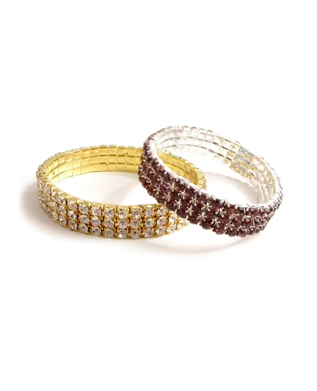 boho bangles for women -Elegance Rhinestones Bracelet