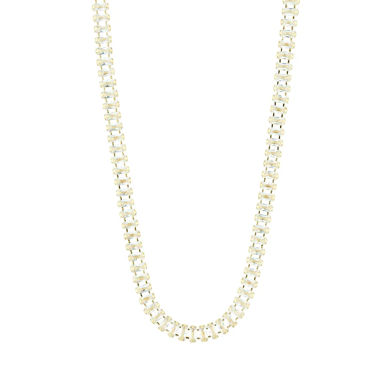 women’s diamond pendant necklaces -RUE necklace gold-plated