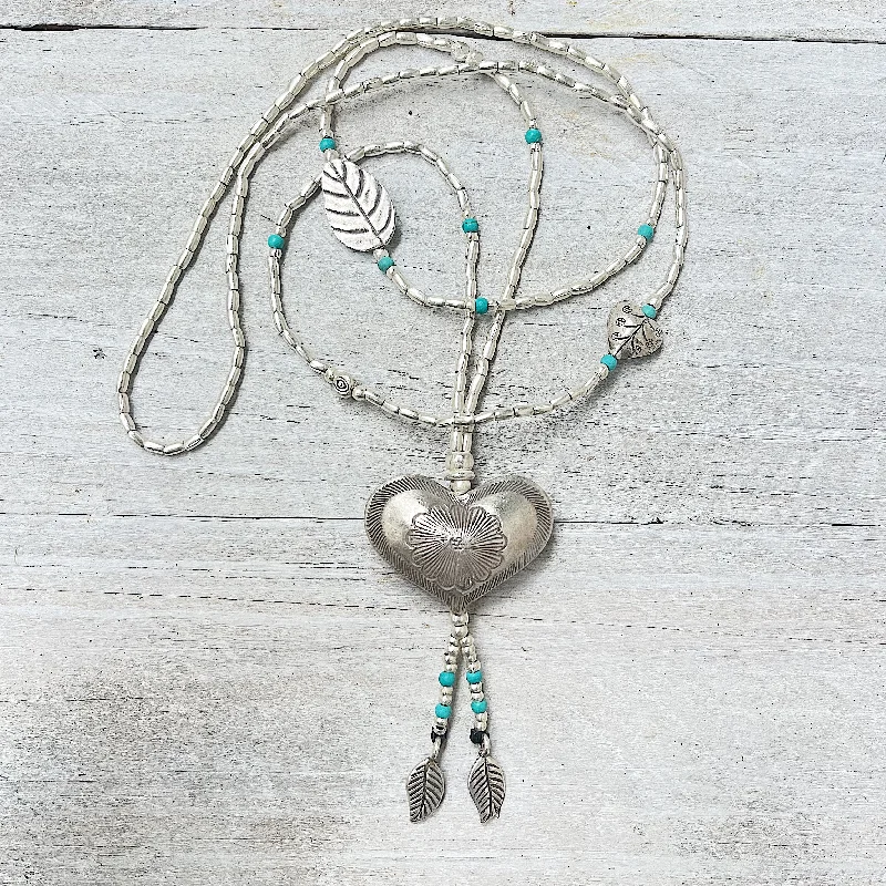 women’s unique pendant necklaces -GYPSY HEART NECKLACE