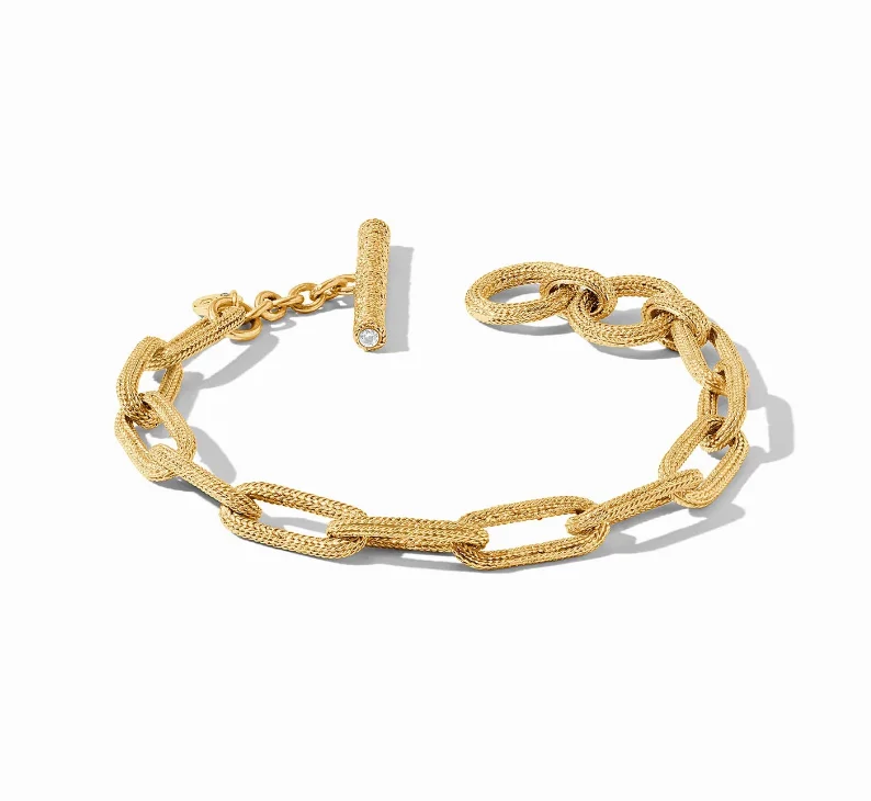 chic bracelets for women -Julie Vos Cheval Paperclip Link Bracelet