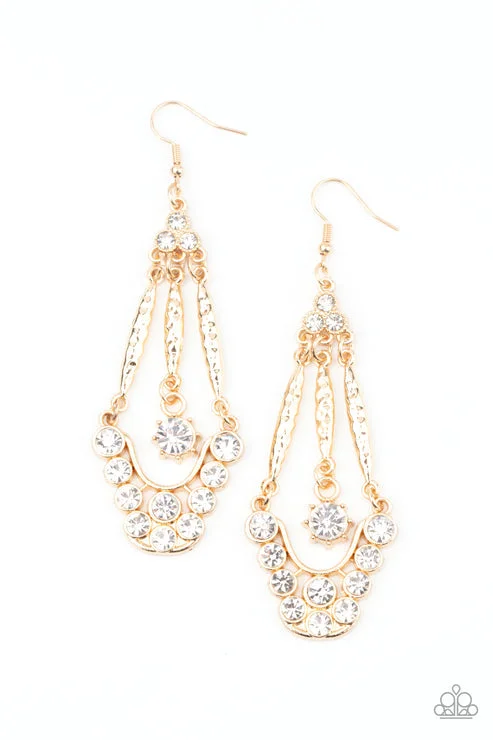 women’s sapphire earrings -High-Ranking Radiance Gold  Earring