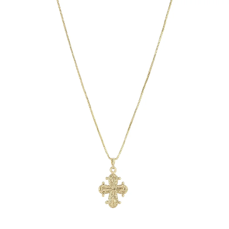 women’s cross necklaces -DAGMAR pendant necklace gold-plated