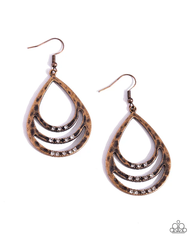 women’s classic earrings -Sojourn Shimmer - Copper