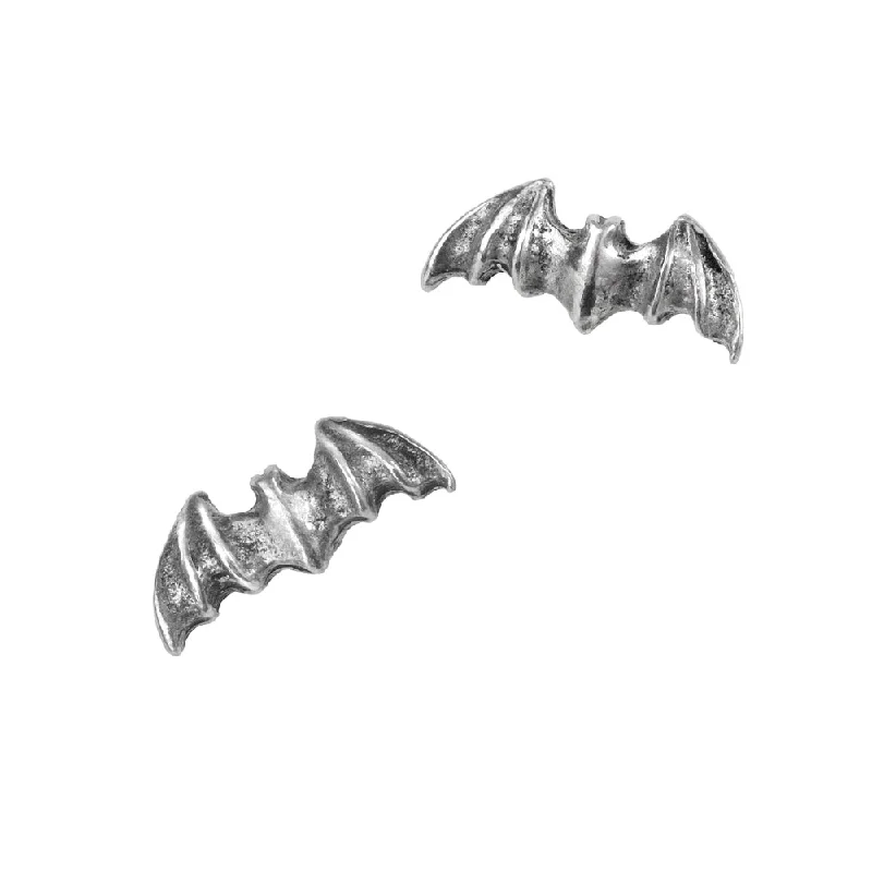 women’s infinity stud earrings -Bat Stud Earrings