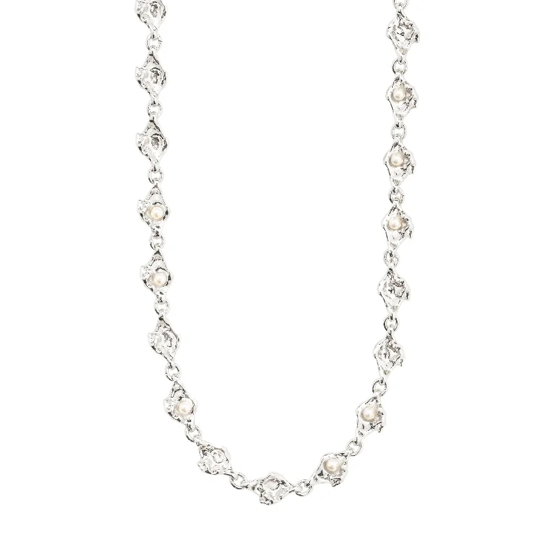 women’s crystal necklaces -INAYA necklace silver-plated