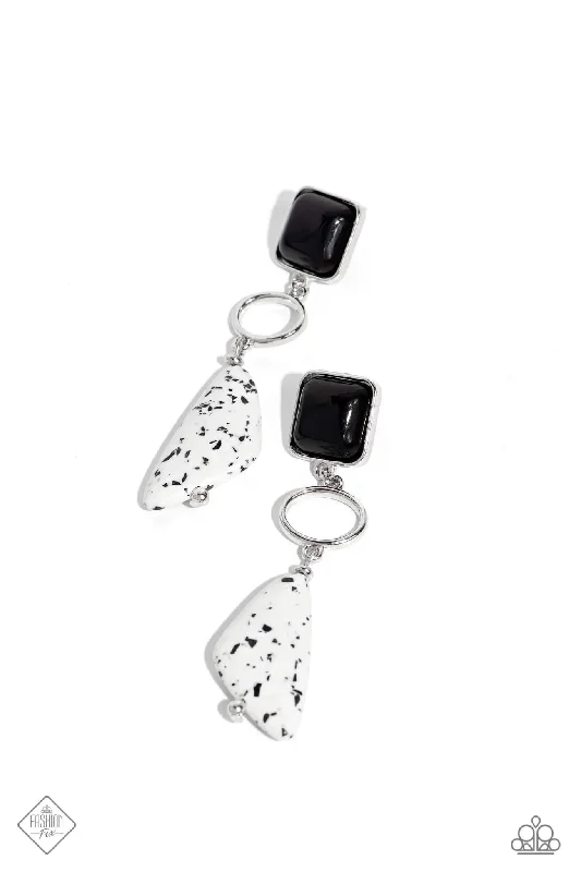 women’s pearl earrings -High-End Hallmark Black Post Earring