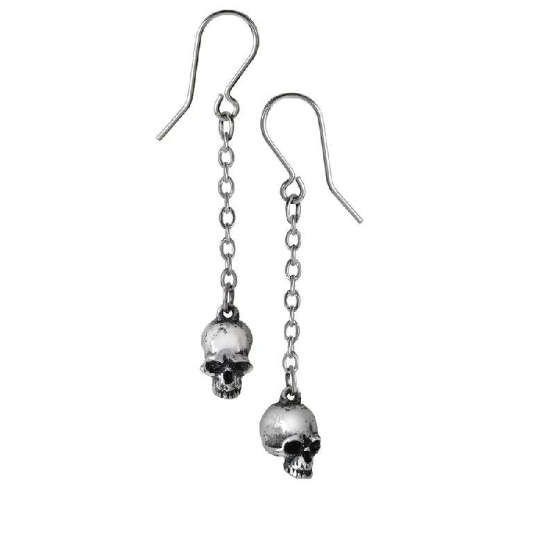 women’s sterling silver stud earrings -Deadskulls Earrings