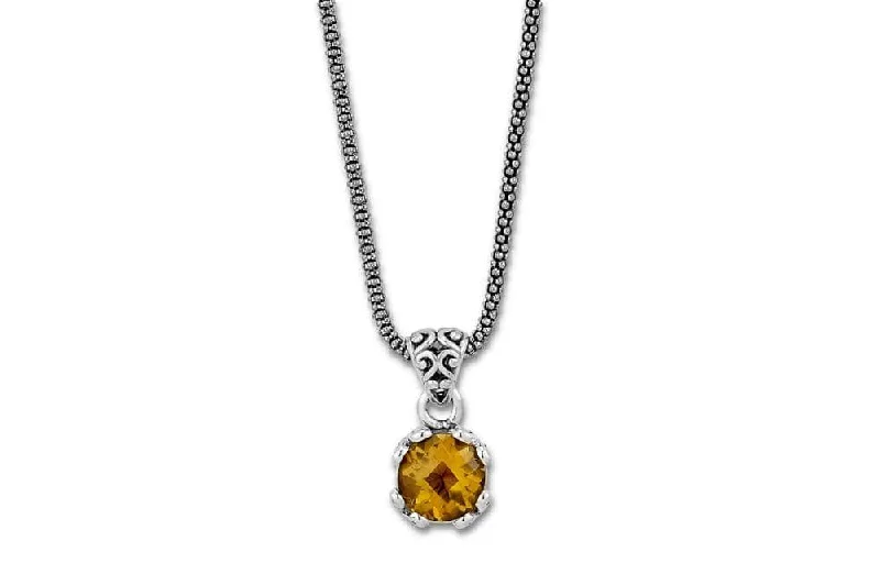 women’s luxury sapphire necklaces -Glow Necklace- Citrine