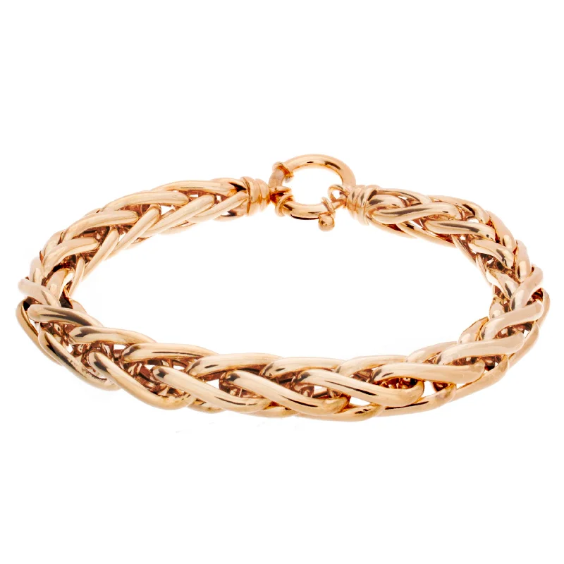 vintage-inspired bangles for women -Ladies Wheat Bracelet