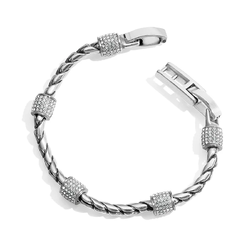 casual bracelets for women -Meridian Silver Bracelet