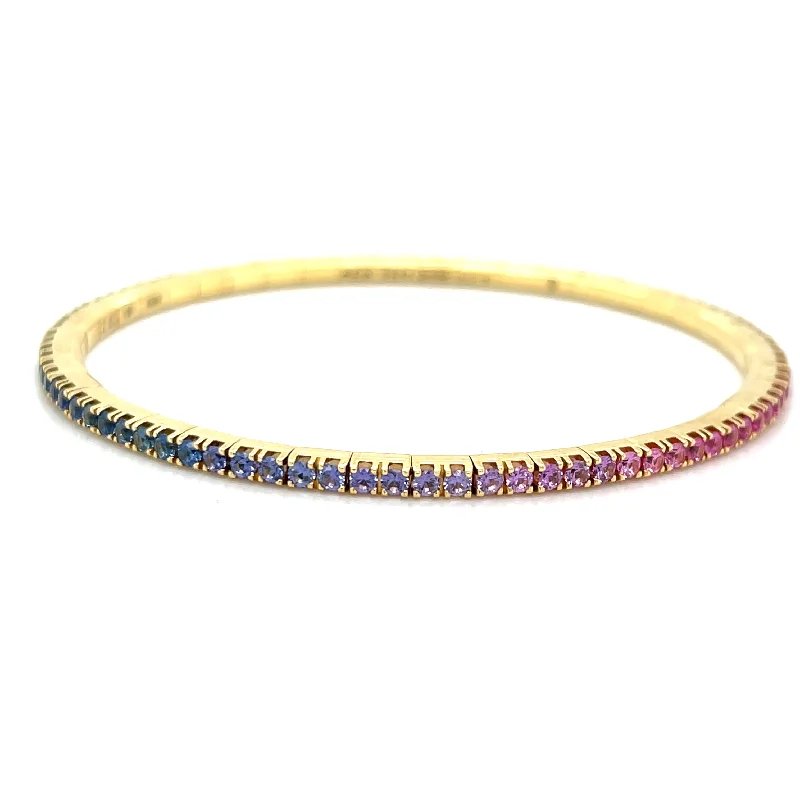 luxury bangles for women -Extensible Sapphire Stretch Bracelet