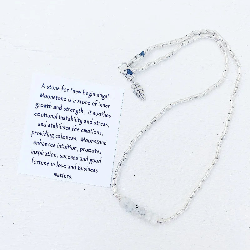 women’s elegant pendant necklaces -MOONSTONE NECKLACE