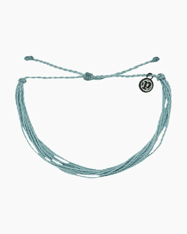 floral bangles for women -PuraVida Bright Original Bracelet, Smoke Blue