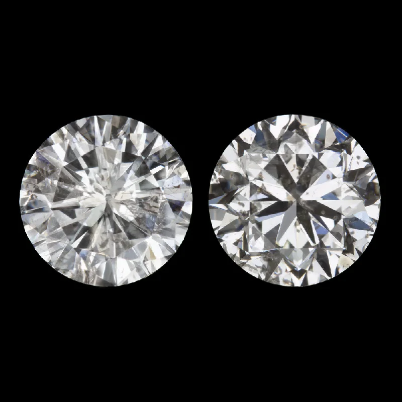 women’s fashion gemstone rings -DIAMOND STUD EARRINGS 1.64ct ROUND BRILLIANT CUT NATURAL EARTH MINED PAIR 1.5ct