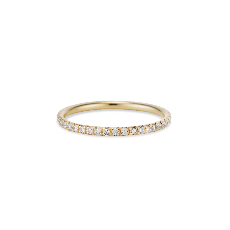 women’s infinity rings -Diamond Pavé Eternity Band