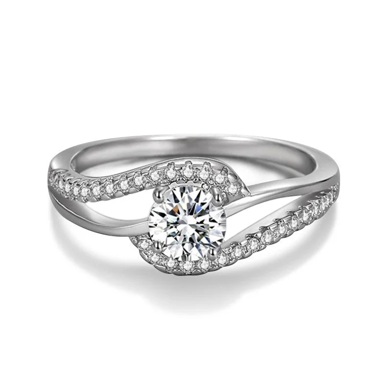 women’s wedding band and engagement ring sets -925 Sterling Silver Bridal Rings Wedding Rings