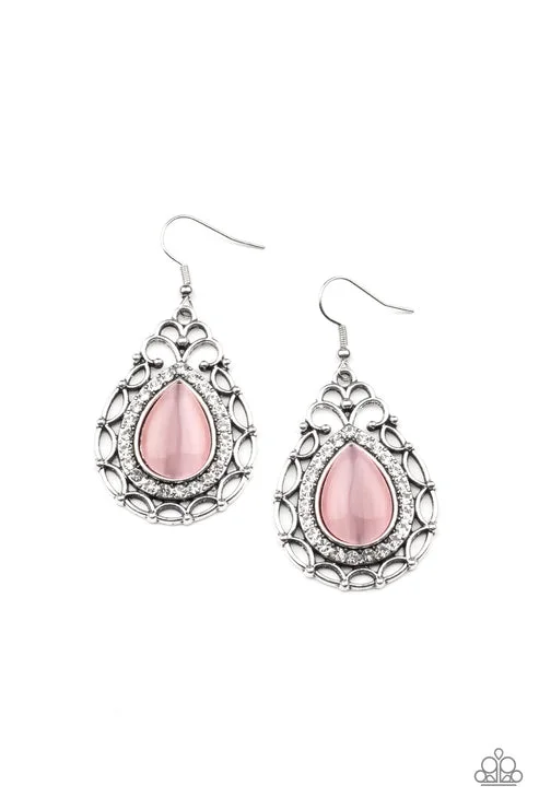 women’s birthstone earrings -Endlessly Enchanting Pink Earring