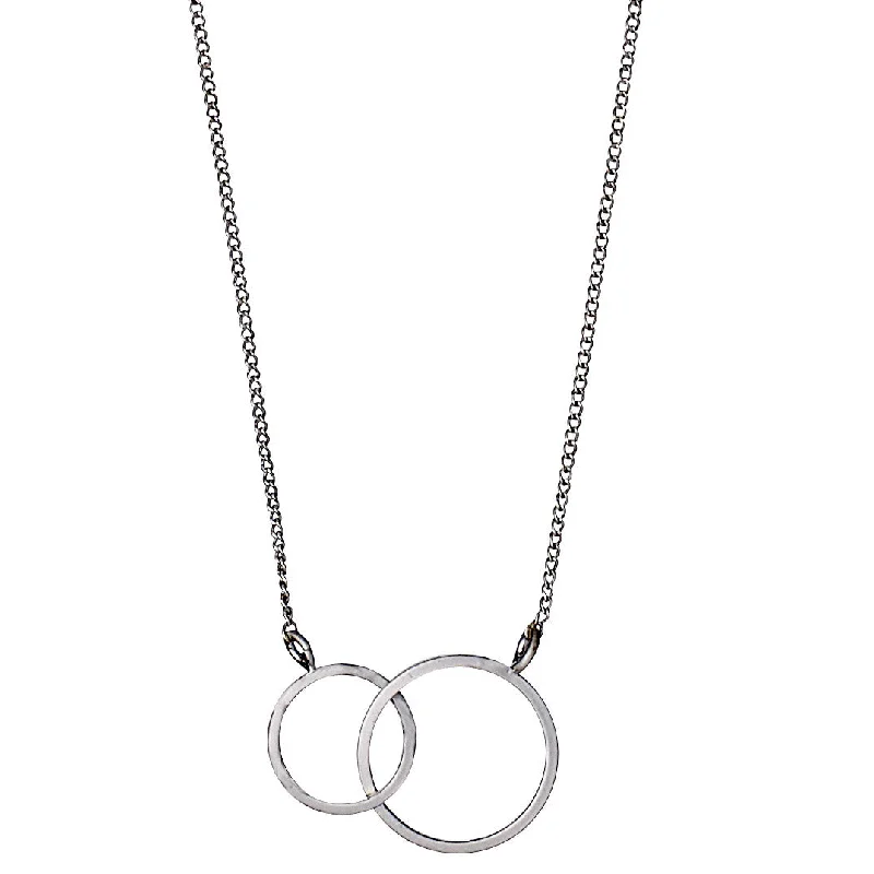 women’s silver pendant necklaces -HARPER necklace silver-plated