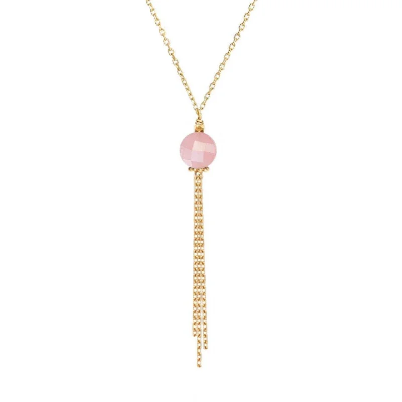 custom necklaces for women -Medusa Necklace Guava Quartz - 18k Gold