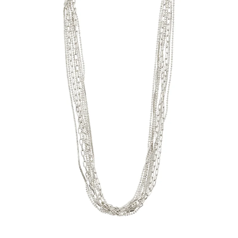 women’s antique necklaces -LILY chain necklace silver-plated