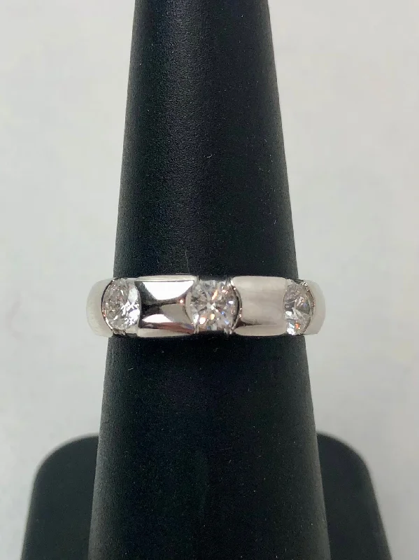 women’s eternity engagement rings -Estate Collection - White Gold and Diamond Ring