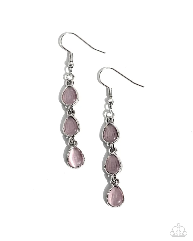 women’s earrings -Summer Rain - Pink