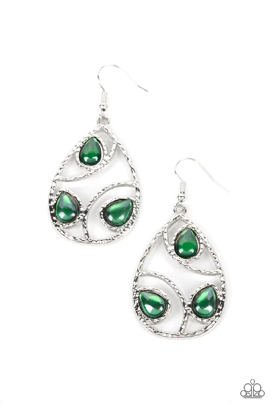 women’s opal earrings -Send The BRIGHT Message Green Earring