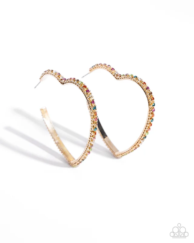 women’s infinity earrings -Halftime Hearts - Multi