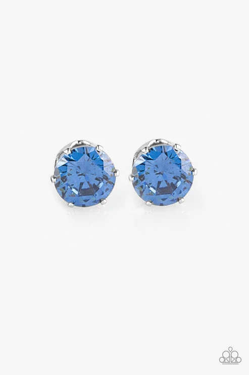 women’s hoop earrings with gemstones -Come Out On Top Blue Post Earring