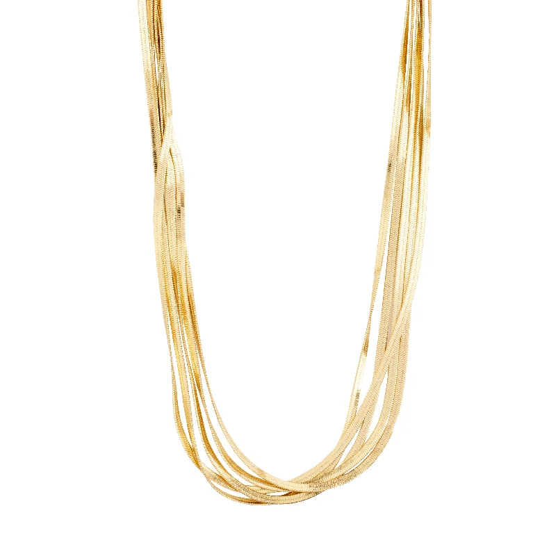 women’s black diamond necklaces -KIRA necklace gold-plated