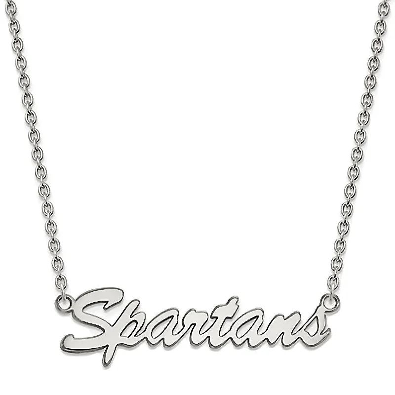 women’s infinity necklaces -Michigan State University Spartans Sterling Silver Necklace Officially Licensed